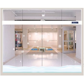 Decal trang trí noel chân tường tuyết Noel