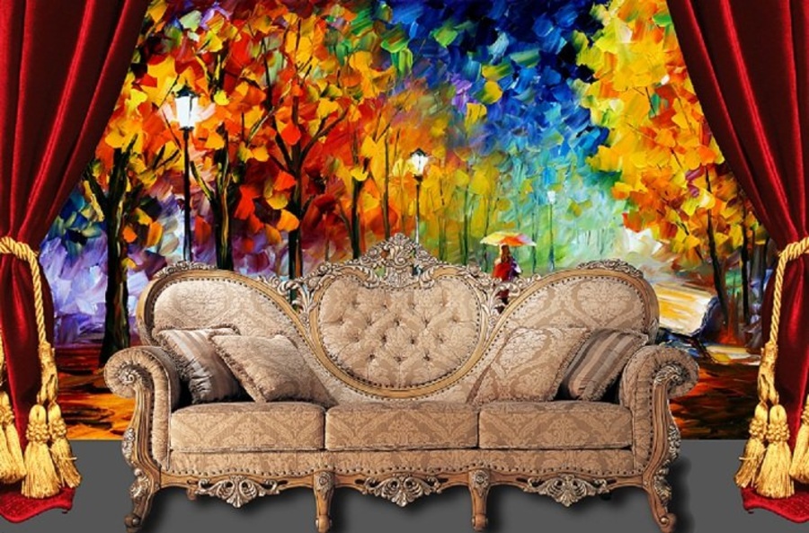 Tranh Dán Tường Chiều Công Viên