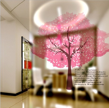 Decal dán kính cây hồng