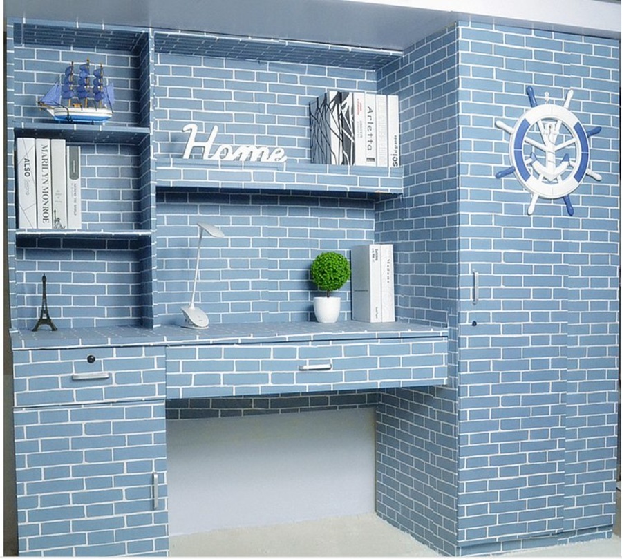 Giấy decal cuộn giả gạch xanh