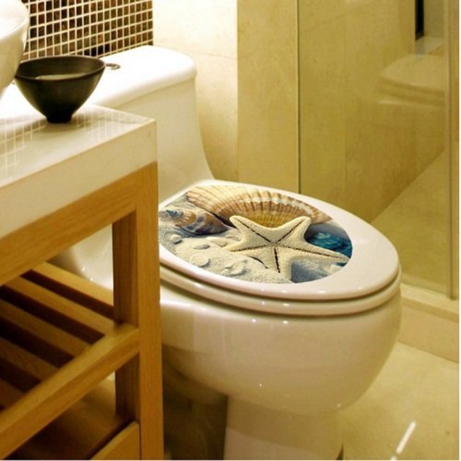 Dán toilet động vật biển