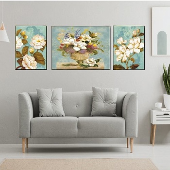 Tranh treo tường nghệ thuật bình hoa cổ điển (A-036)