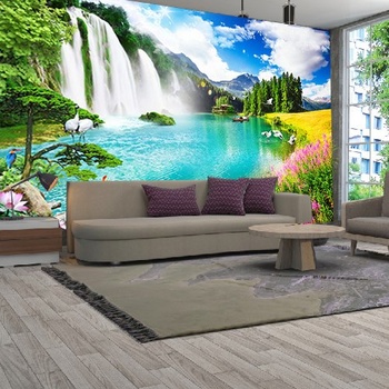 Tranh Sơn Thủy Thiên Nhiên Sông Nước - Mẫu 7