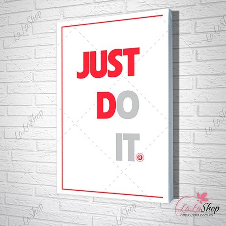 Tranh slogan treo văn phòng just do it