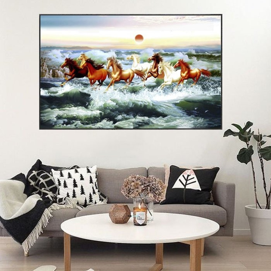 Tranh treo tường ngựa phi nước đại 3 (HG)