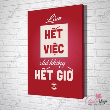 Tranh văn phòng làm hết việc chứ không hết giờ