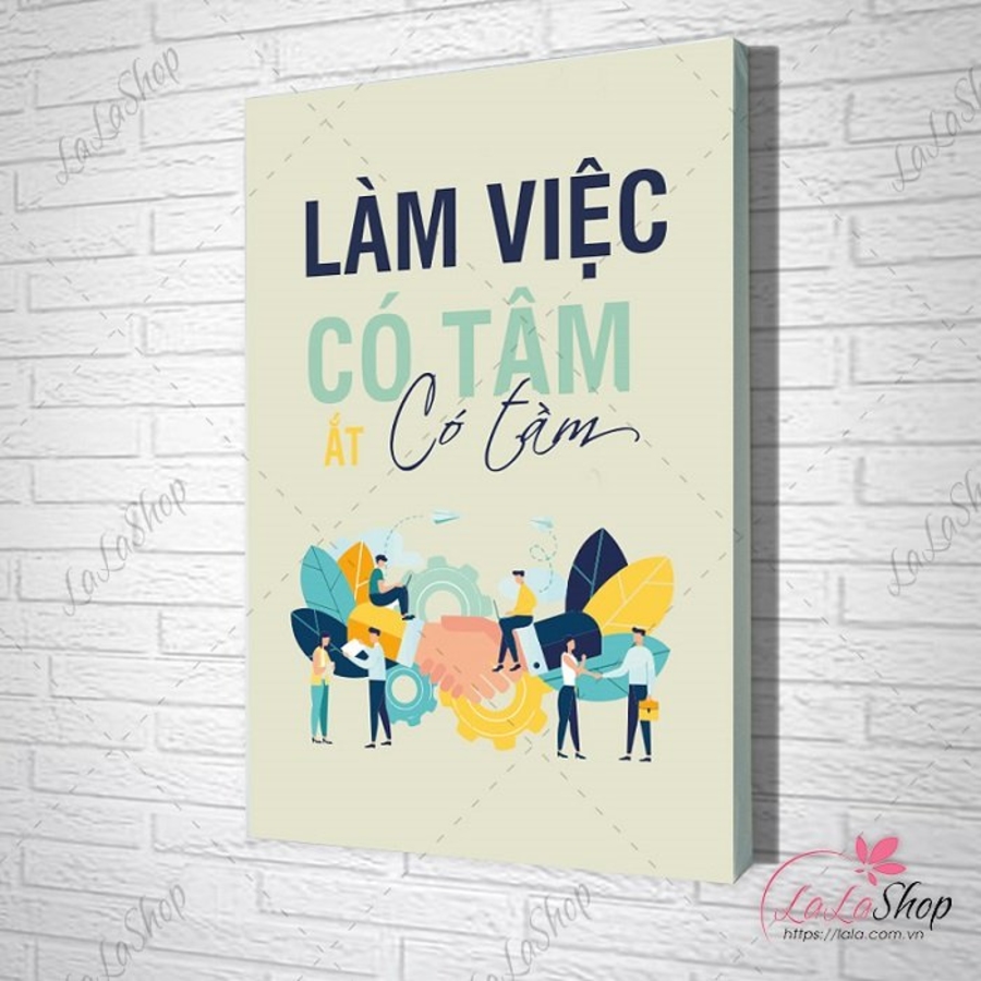 Tranh văn phòng làm việc có tâm ắt có tầm