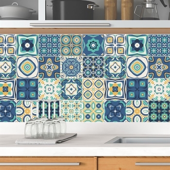 Decal gạch bông hoa văn cổ điển 2 (HG)