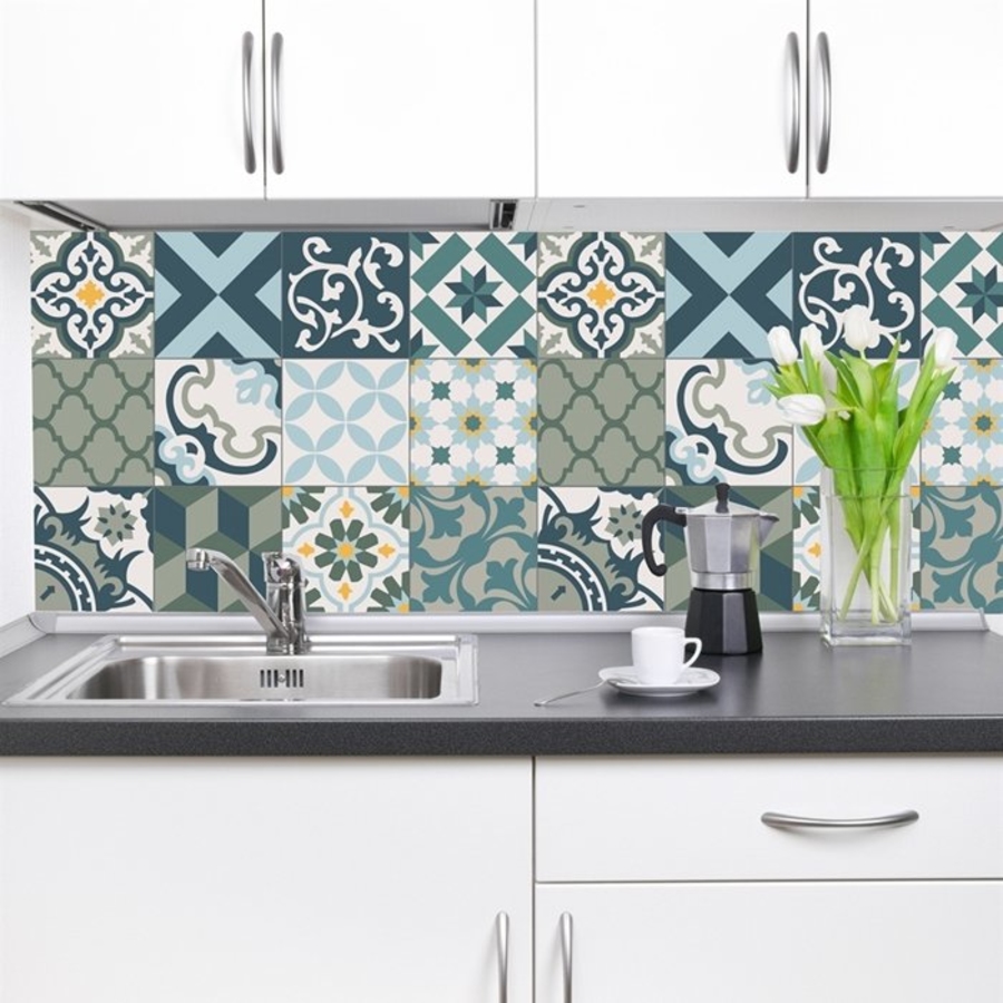 Decal gạch bông họa tiết tối giản (HG)