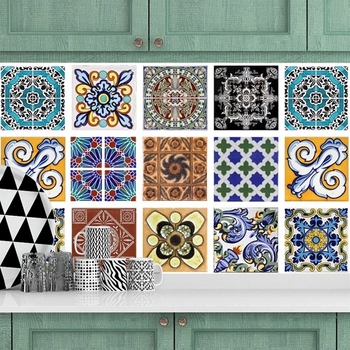 Decal gạch bông hoa văn cổ điển 3 (HG)