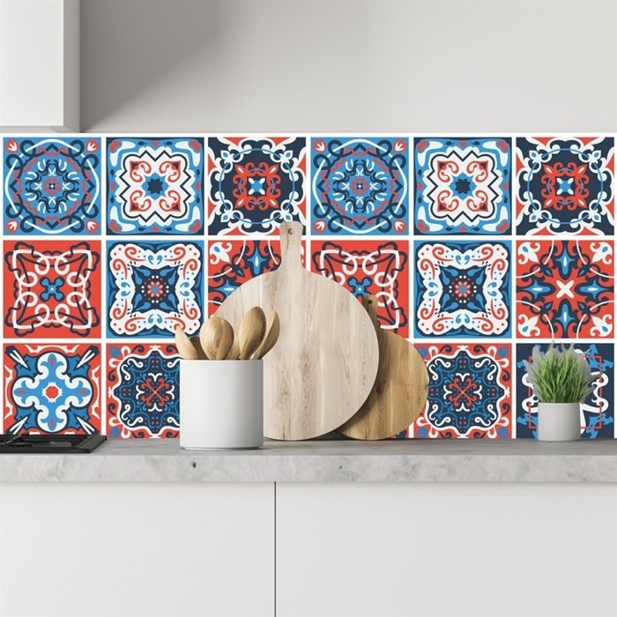 Decal gạch bông hoa văn nghệ thuật (HG)