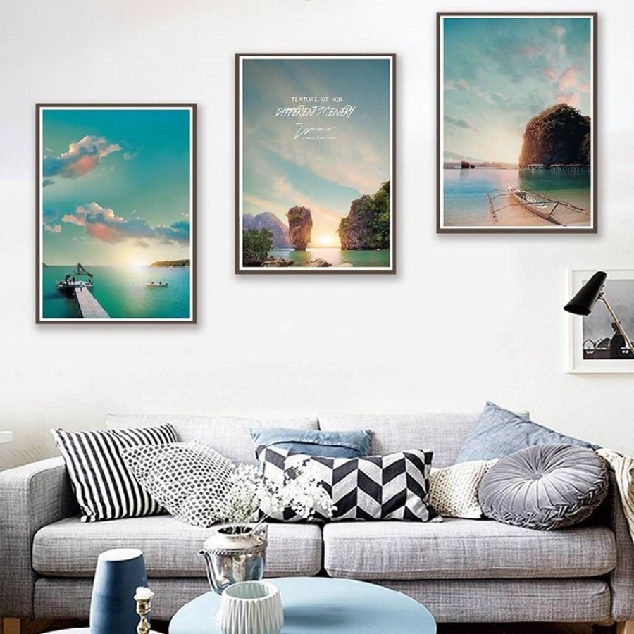 Tranh Treo Tường Phong Cảnh Bình Minh Trên Biển