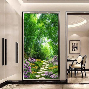 Tranh Dán Tường Con Đường Hoa