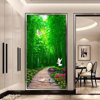 Tranh Dán Tường Con Đường Rừng Trúc