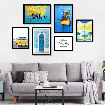 Bộ tranh treo tường hello sunshine