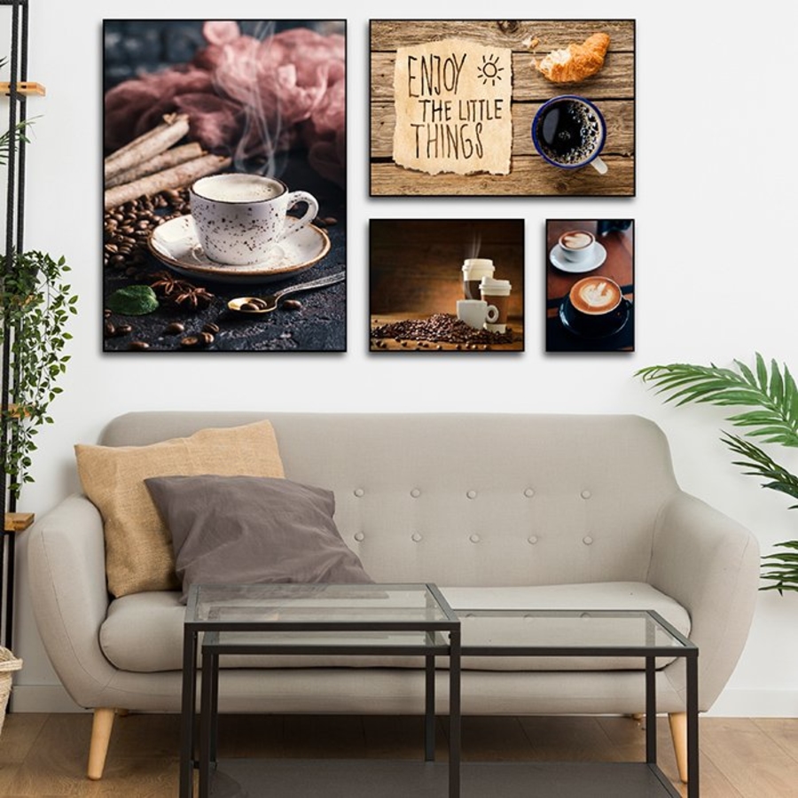 Bộ tranh treo tường hương vị coffee