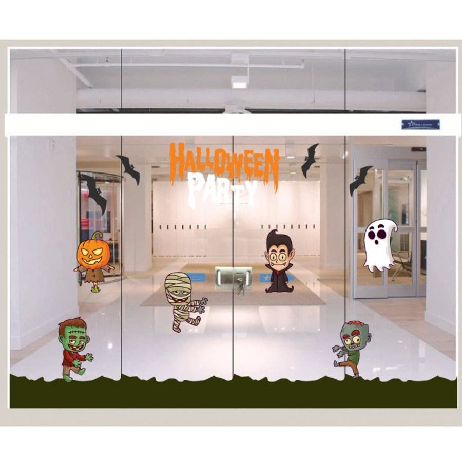 Decal Trang Trí Halloween Rùng Rợn Combo 9