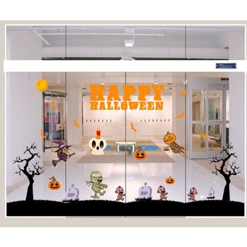 Decal Trang Trí Halloween Rùng Rợn Combo 12