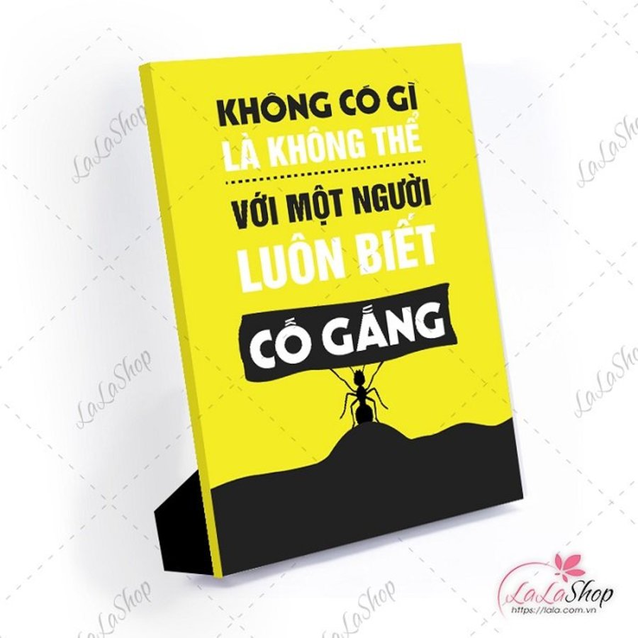 Tranh để bàn không có gì là không thể với một người luôn biết cố gắng