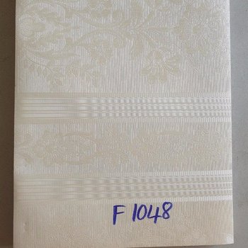 Giấy decal cuộn hoa văn cổ điển màu trắng kem khổ 1m2
