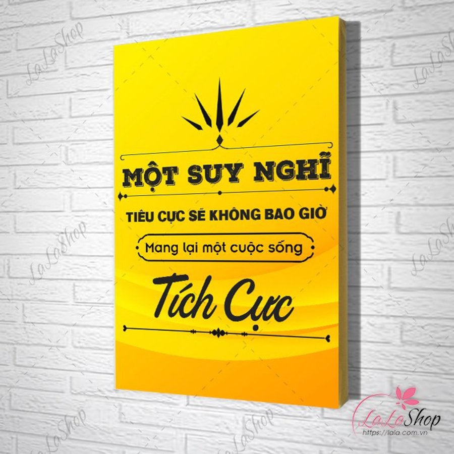 Tranh văn phòng một suy nghĩ tiêu cực sẽ không bao giờ