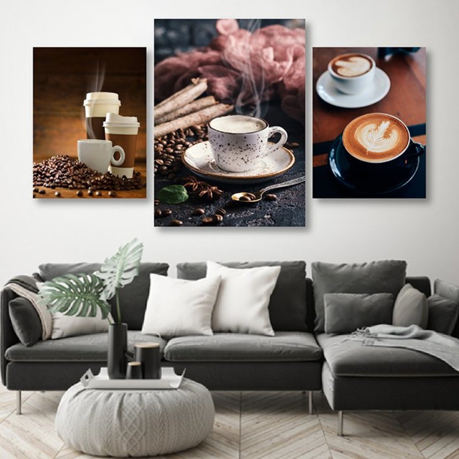 Bộ Tranh Treo Tường Hương Vị Coffee 2