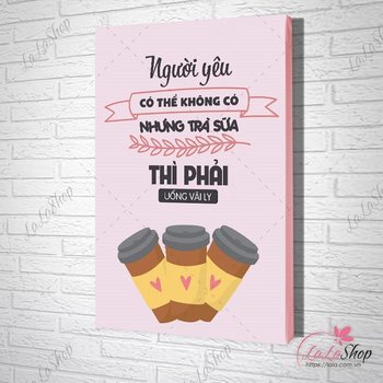 Tranh slogan người yêu có thể không có