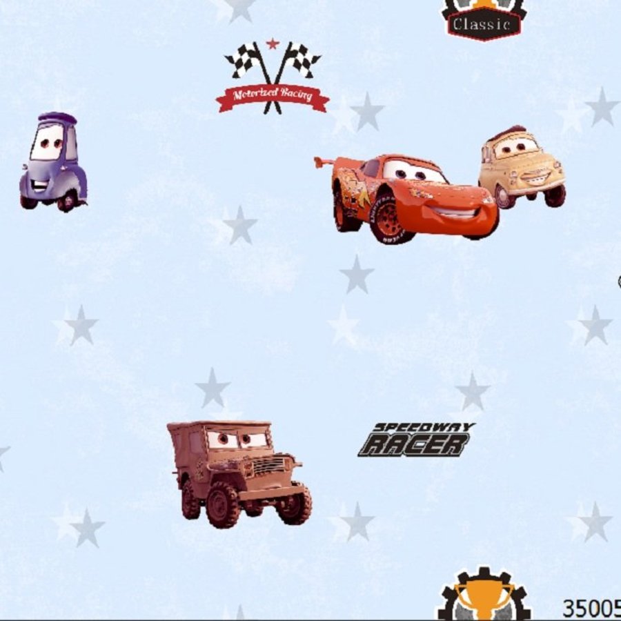 giấy dán tường xe đua hoạt hình GHQ35005-1