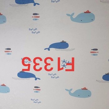 Giấy decal cuộn hoa văn cá voi khổ 1m2