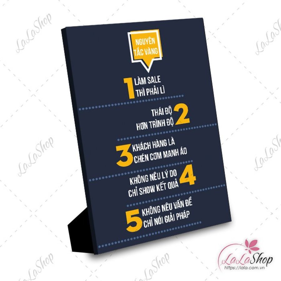 Tranh để bàn nguyên tắc vàng