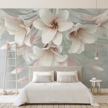 Tranh dán tường hoa ly 3D