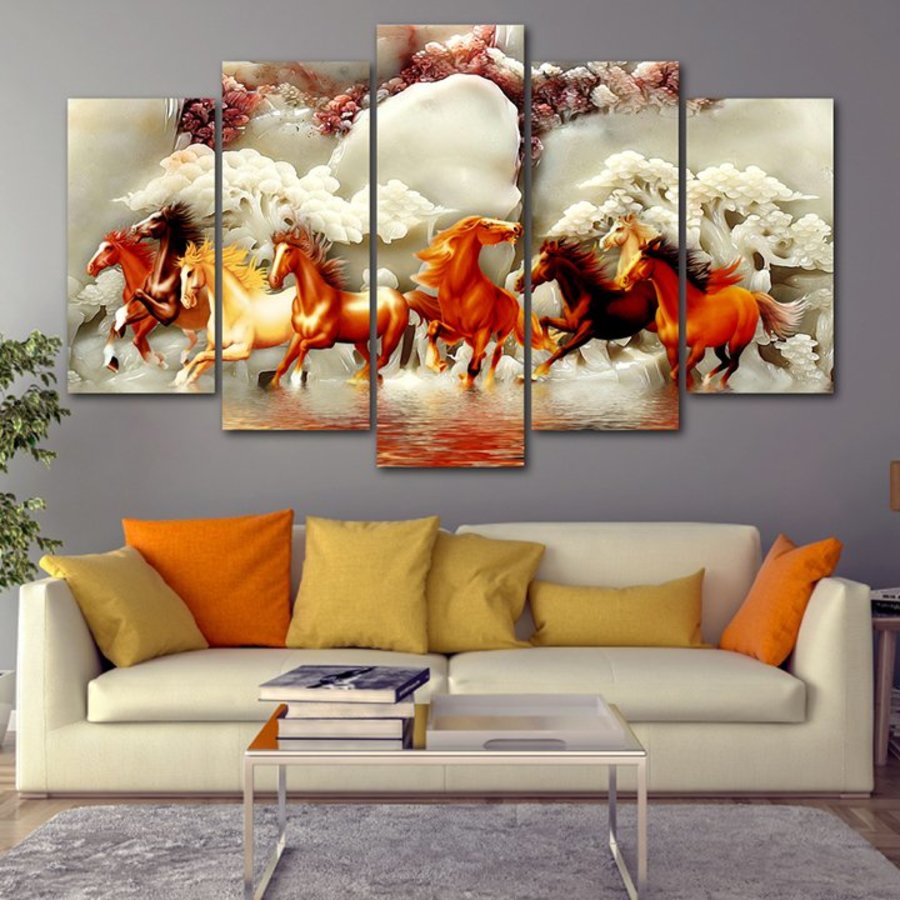 Bộ tranh treo tường 3D mã đáo thành công 10