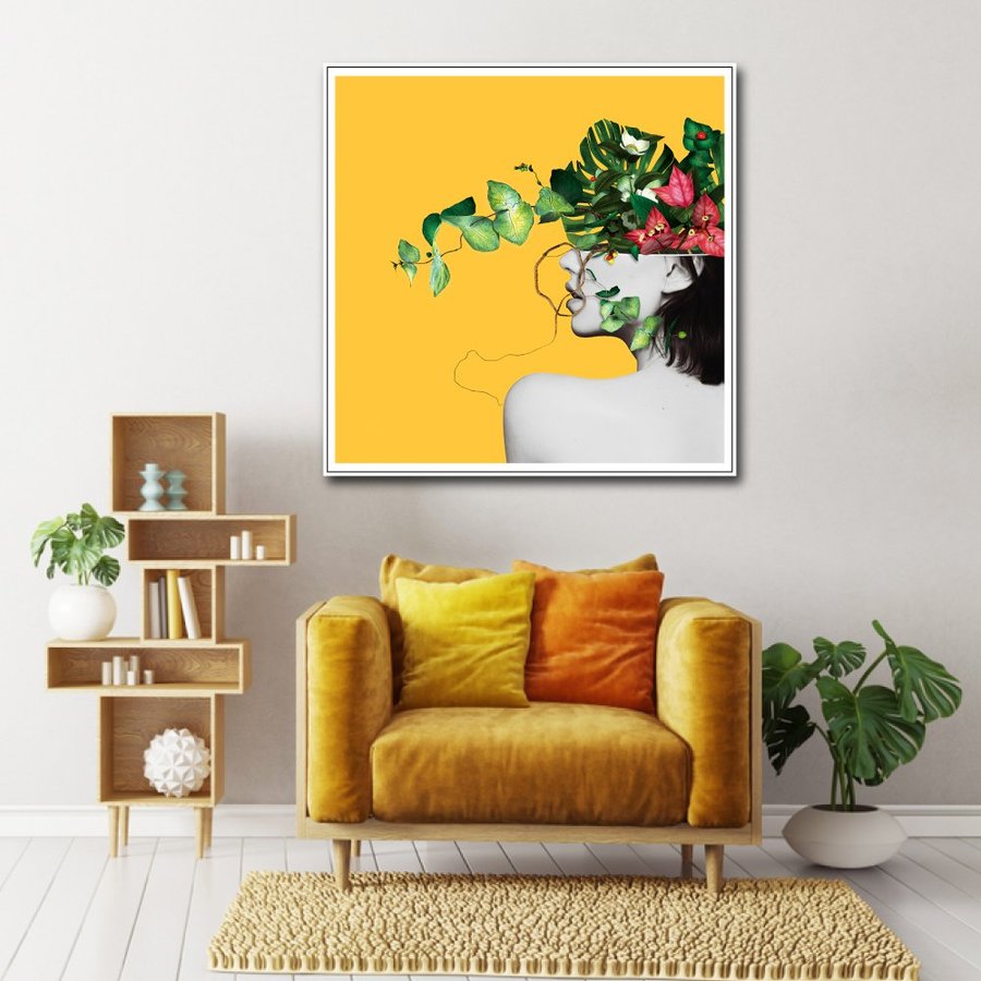 Tranh Treo Tường Cô Gái Hoa Nghệ Thuật