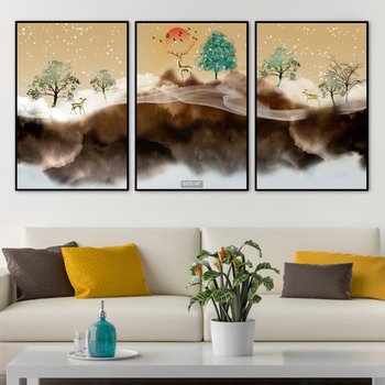 Tranh Treo Tường Hươu Nghệ Thuật 3