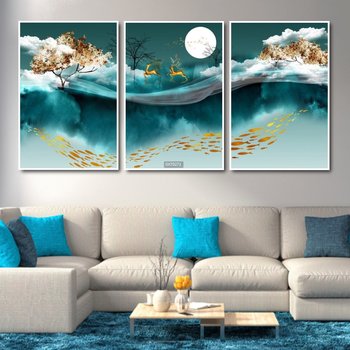 Tranh Treo Tường Hươu Nghệ Thuật 4