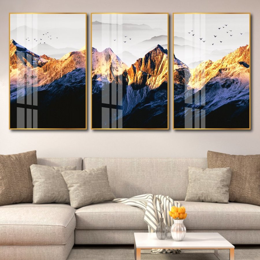 Tranh treo tường phong cảnh núi hùng vĩ (HG)