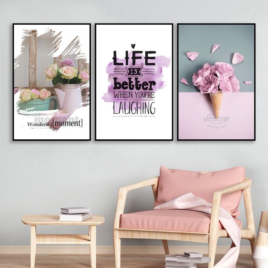 Tranh treo tường life is better when you're laughing