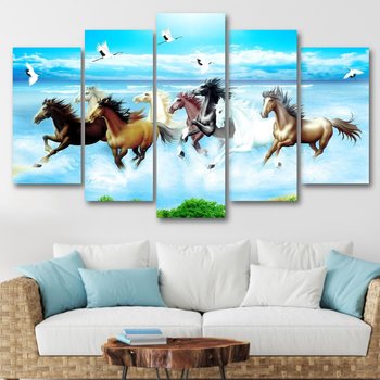 Tranh treo tường bát mã truy phong 6