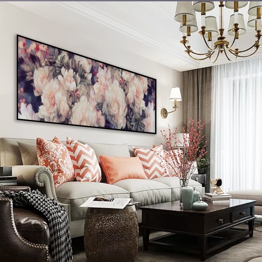 Tranh treo tường hoa hồng đua sắc