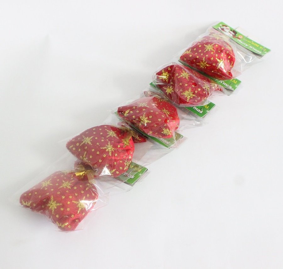 Đồ trang trí noel combo 2 túi tiền nhung đỏ