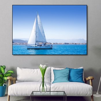 Tranh treo tường chiếc thuyền ngoài khơi