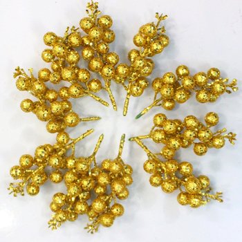 Combo 10 cành cherry (đỏ , vàng, trắng) treo trang trí