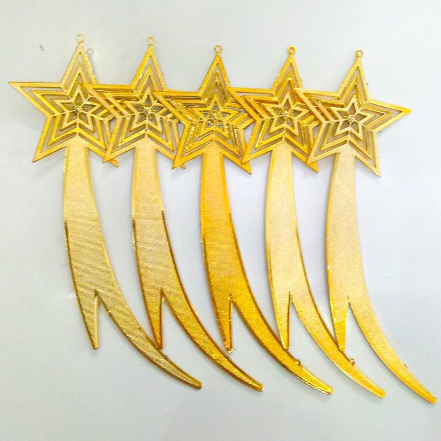 Đồ trang trí noel set 5 sao xẹt trang trí