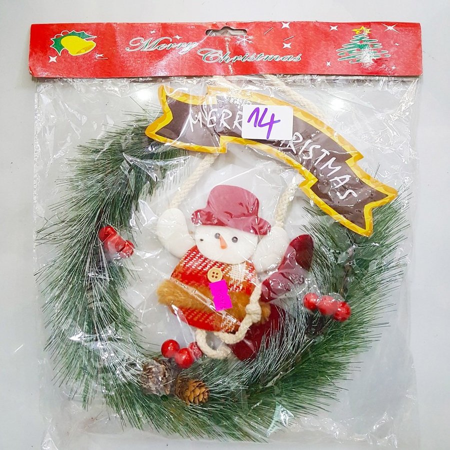 Đồ trang trí noel vòng nhỏ người tuyết