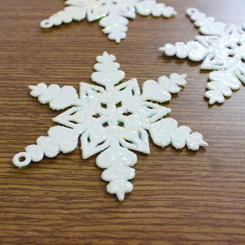 Đồ trang trí noel bộ 5 bông tuyết kim tuyến