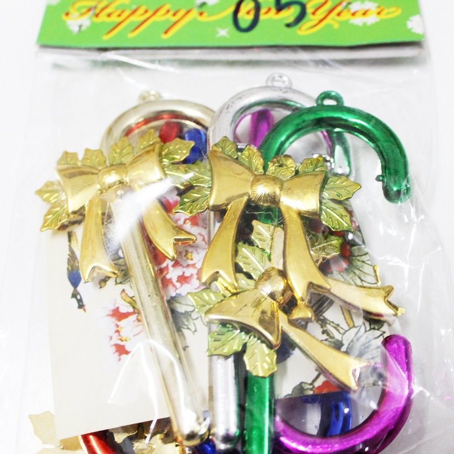 Đồ trang trí noel set 6 gậy xoắn trang trí size nhỏ