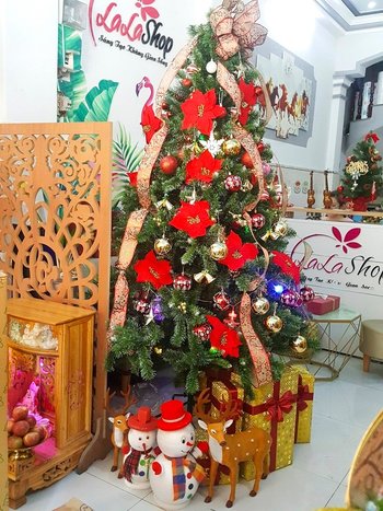 Cây Thông Noel 2m1 full phụ kiện Mẫu 3