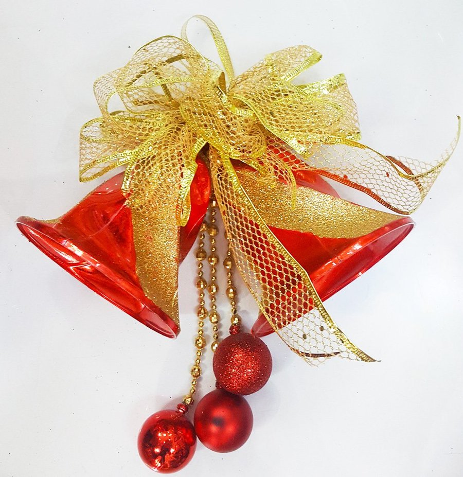 Chuông đôi và châu treo trang trí noel