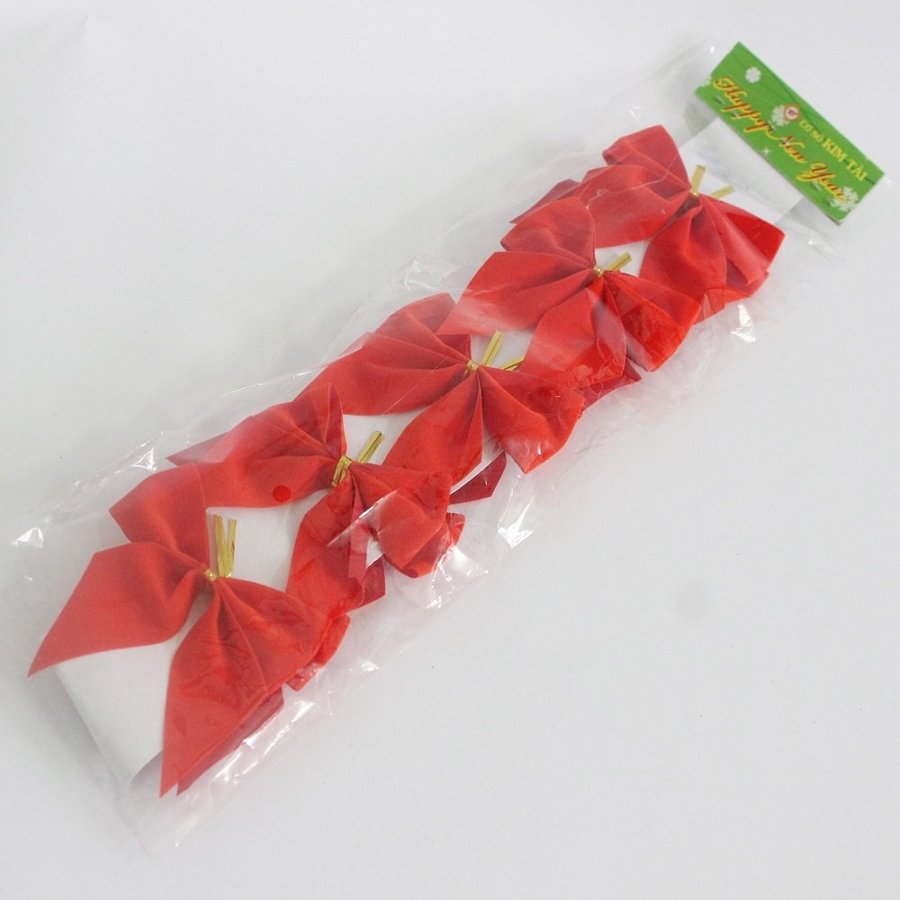 Set 5 nơ nhung trang trí noel