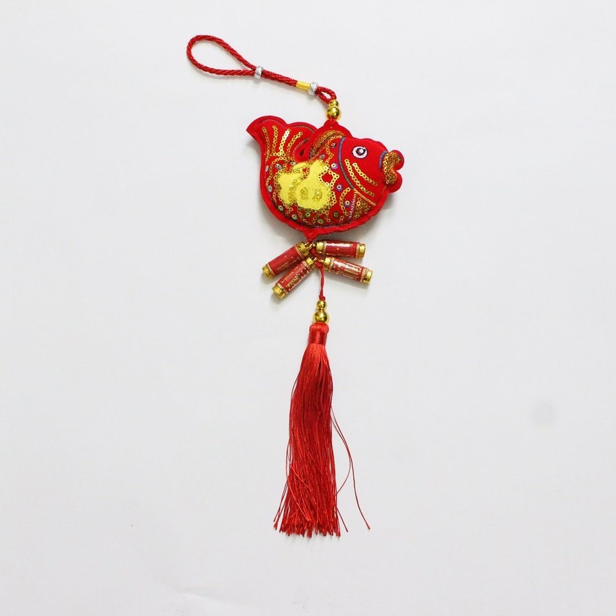 Lộc treo hình cá chép trang trí tết